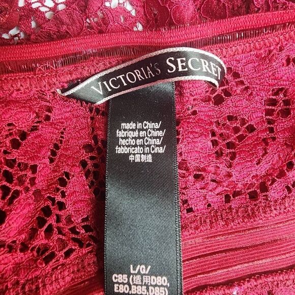 Victoria's Secret Red Lace Bodysuit (L) - Picture 6 of 6